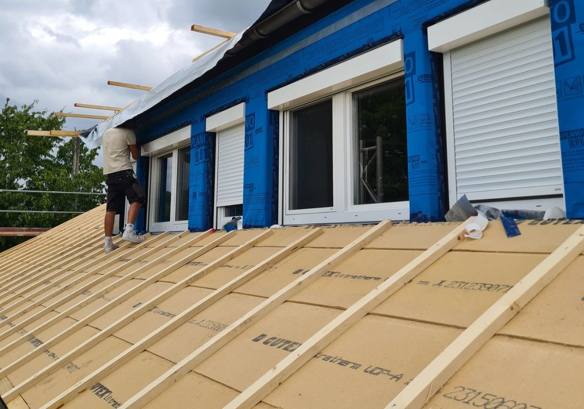 Aufdachdämmung mit hochwertigen Materialien